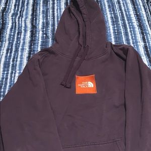 Northface box logo hoodie